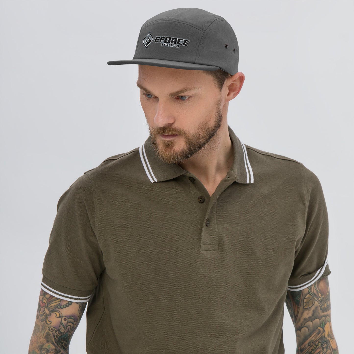Five Panel Cap_Gray Logo