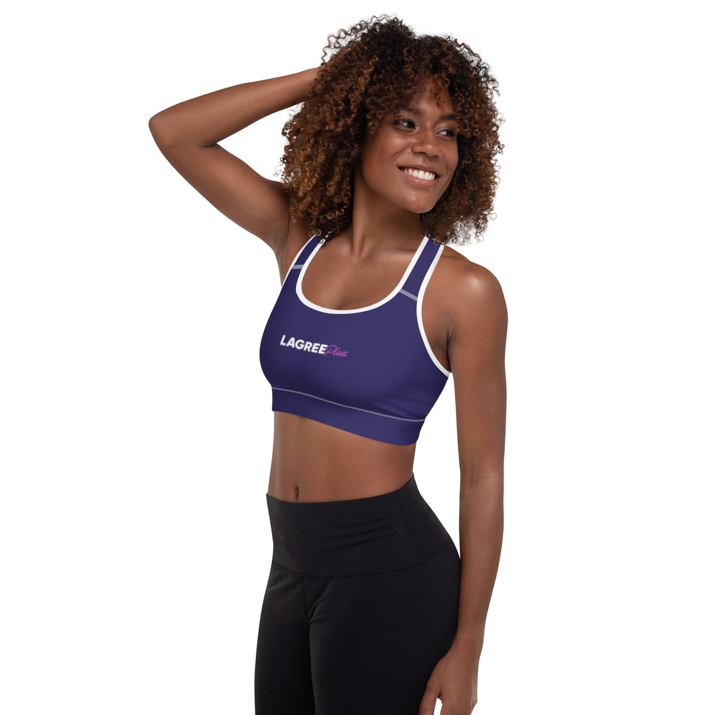 LAGREE Plus Padded Sports Bra Purple