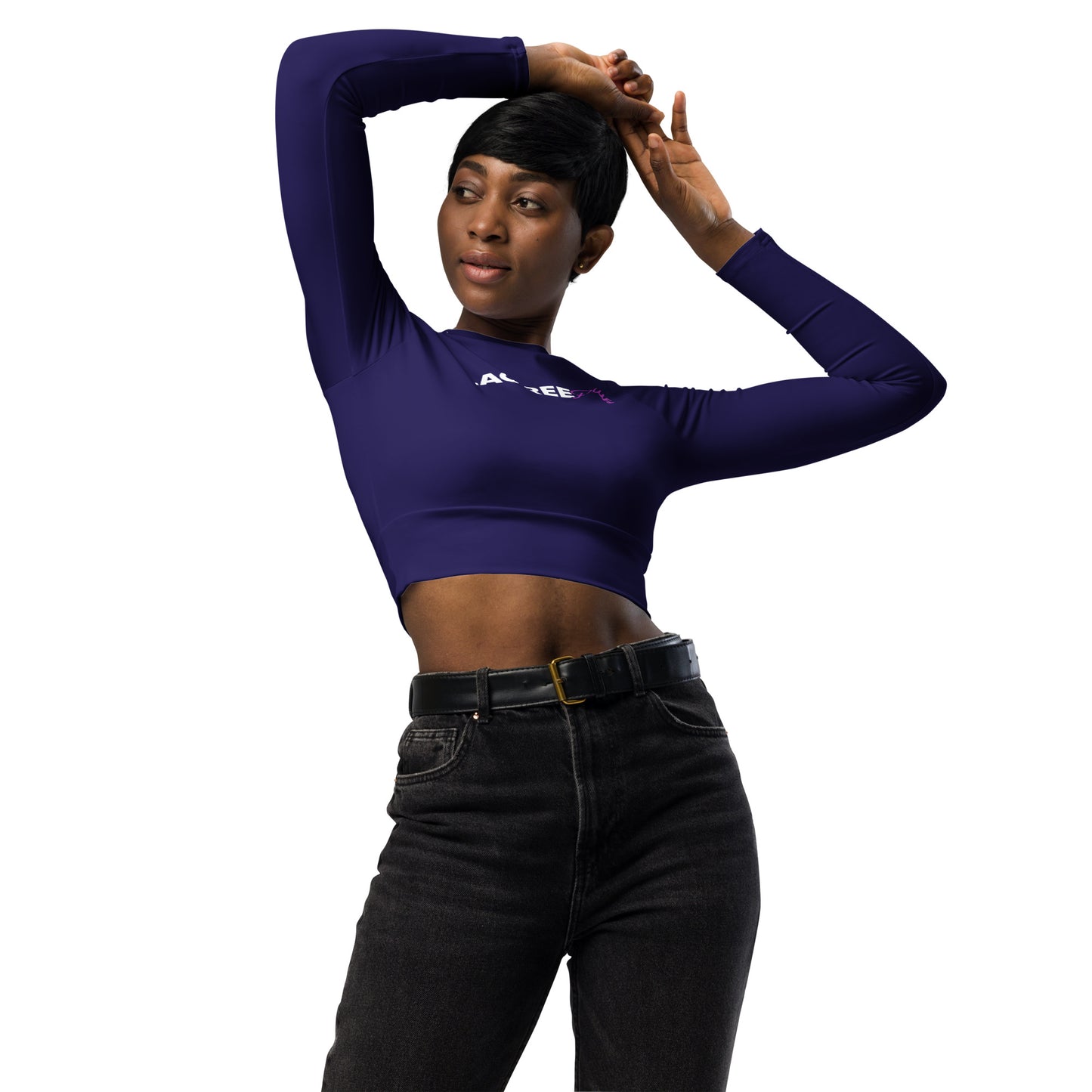 LAGREE Plus Recycled long-sleeve crop top