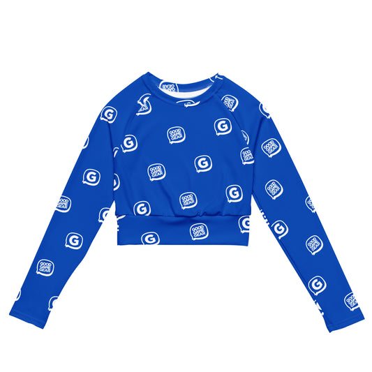 GGG - Recycled Long-sleeve Crop Top_All-Over Print
