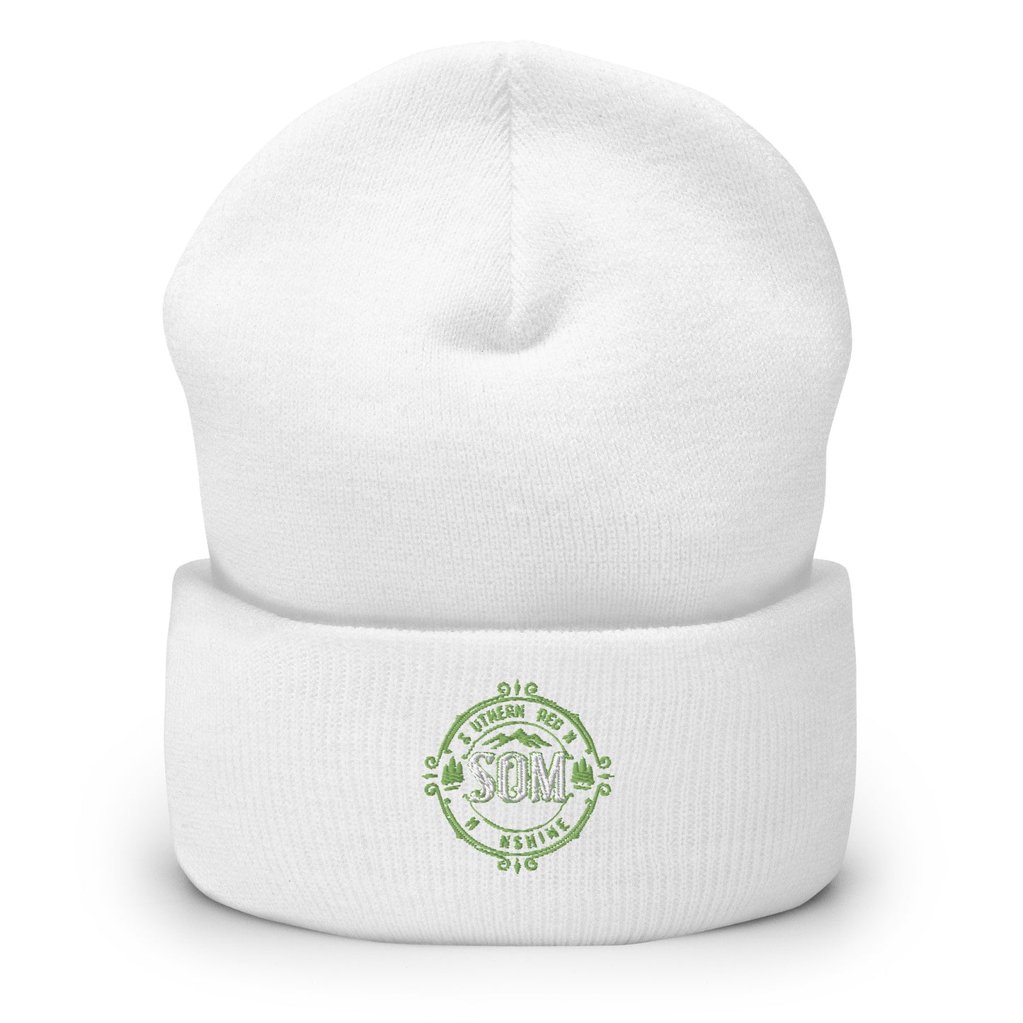 SOM_Cuffed Beanie_Embroidered Green Logo