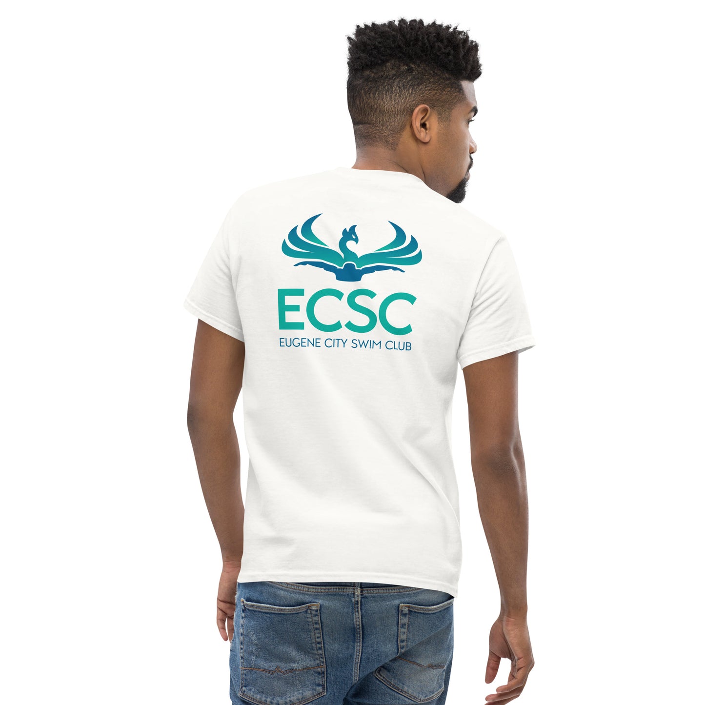 ECSC_Men's classic tee Front Back Logo