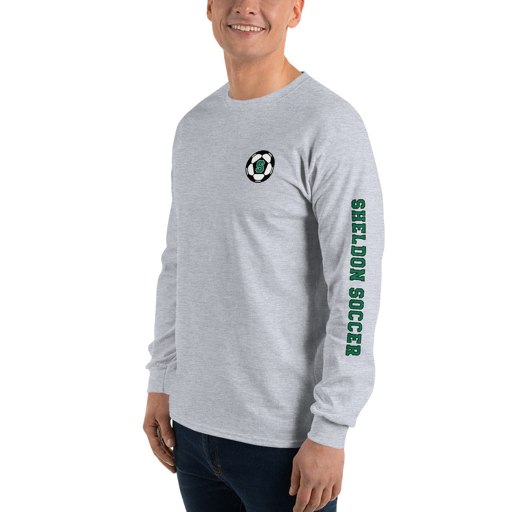 Sheldon Soccer_Men’s Long Sleeve Shirt_Collegiate Sleeved