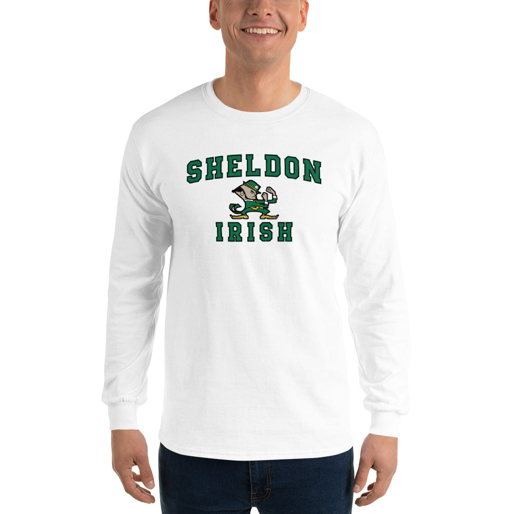 Sheldon Soccer_Men’s Long Sleeve Shirt_Fighting Irish