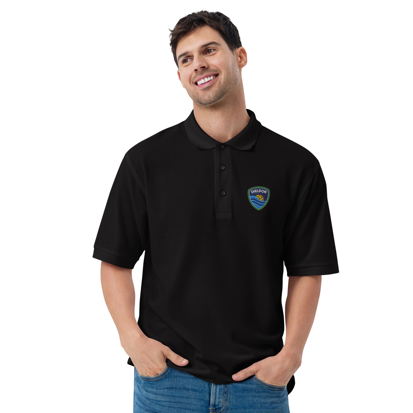 Sheldon Water Polo_Men's Premium Polo_FC_Embroidered