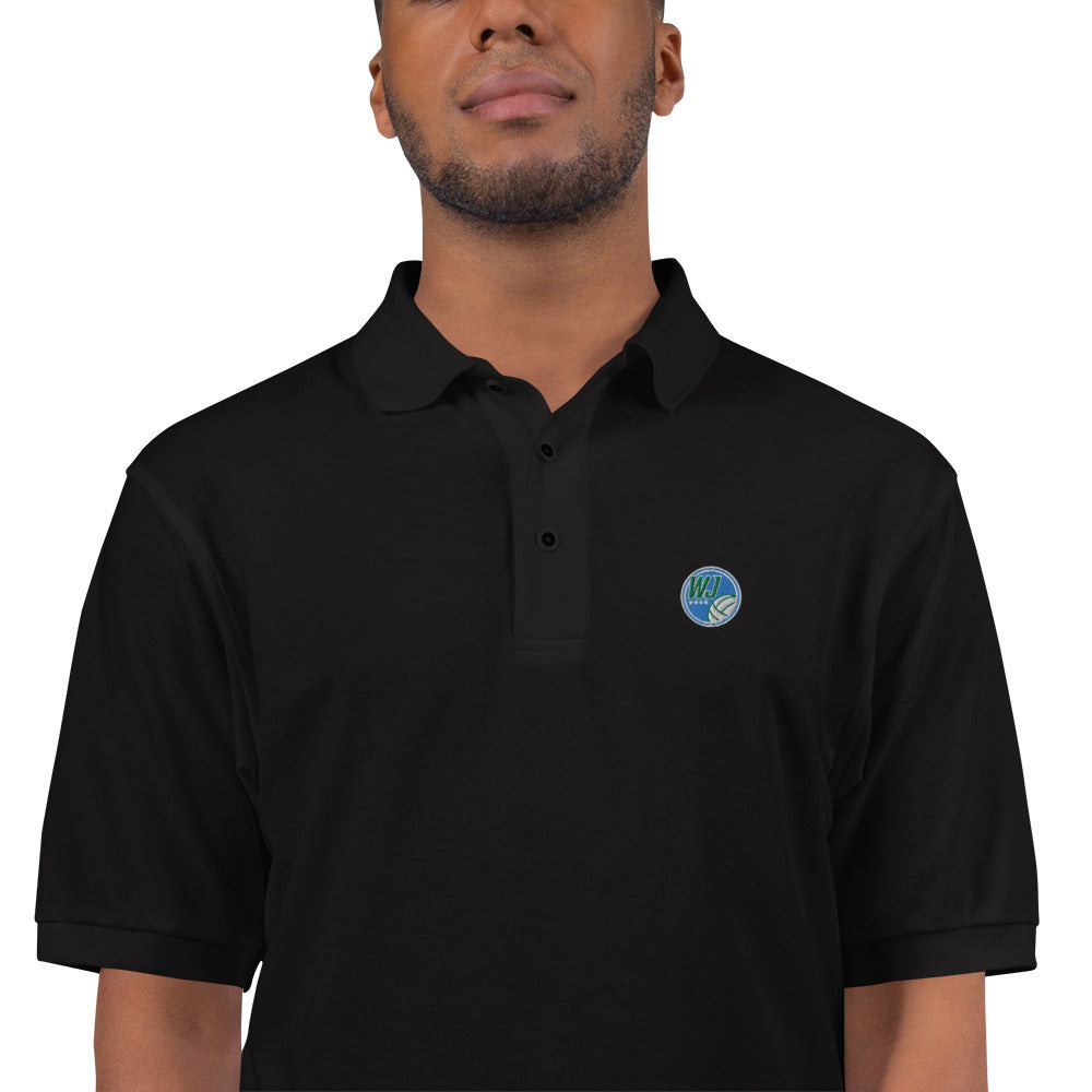 Circle Logo Men's Premium Embroidered  Polo