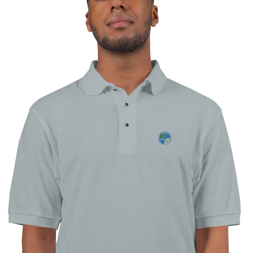 Circle Logo Men's Premium Embroidered  Polo