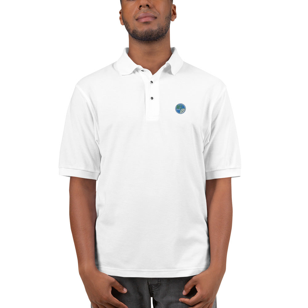 Circle Logo Men's Premium Embroidered  Polo