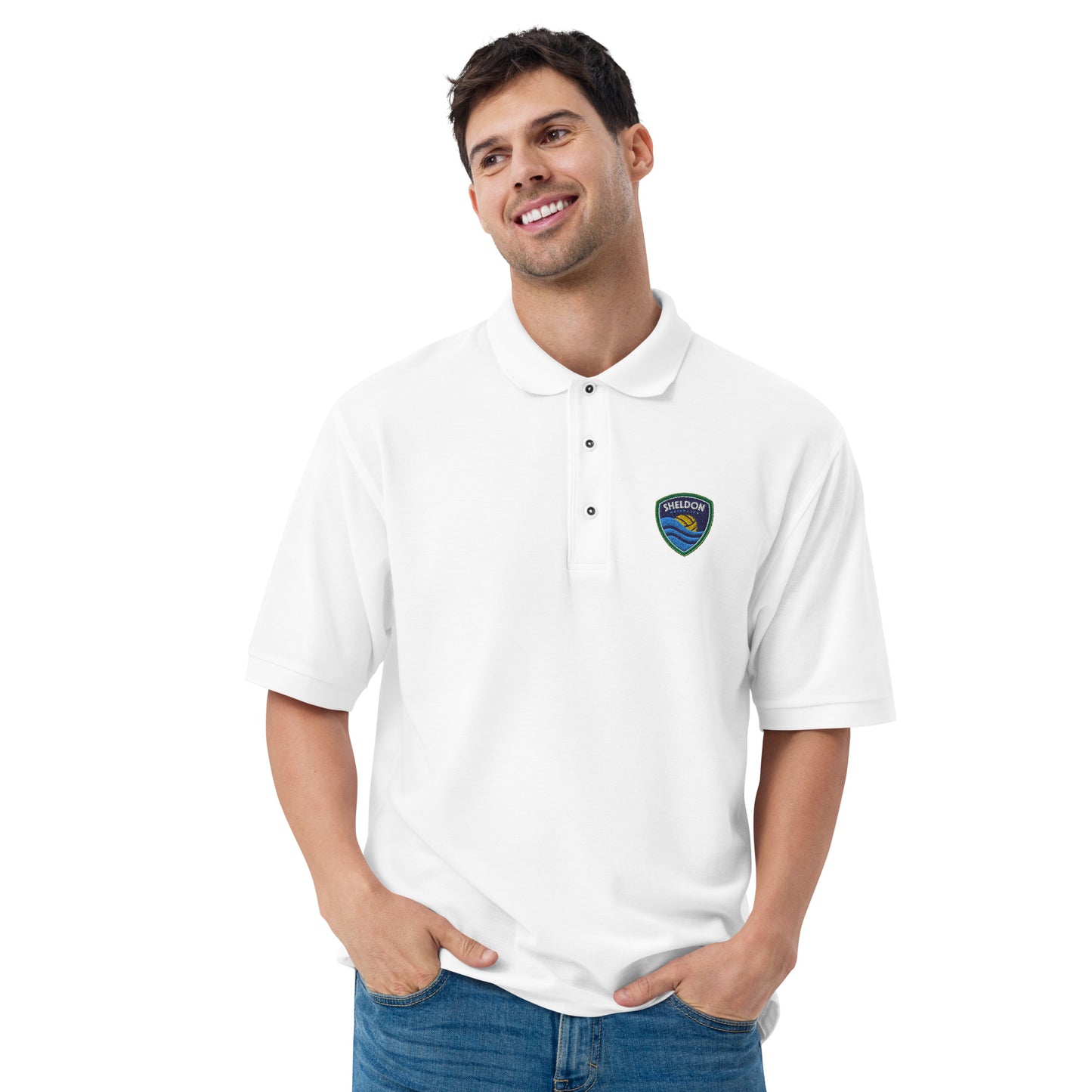 Sheldon Water Polo_Men's Premium Polo_FC_Embroidered