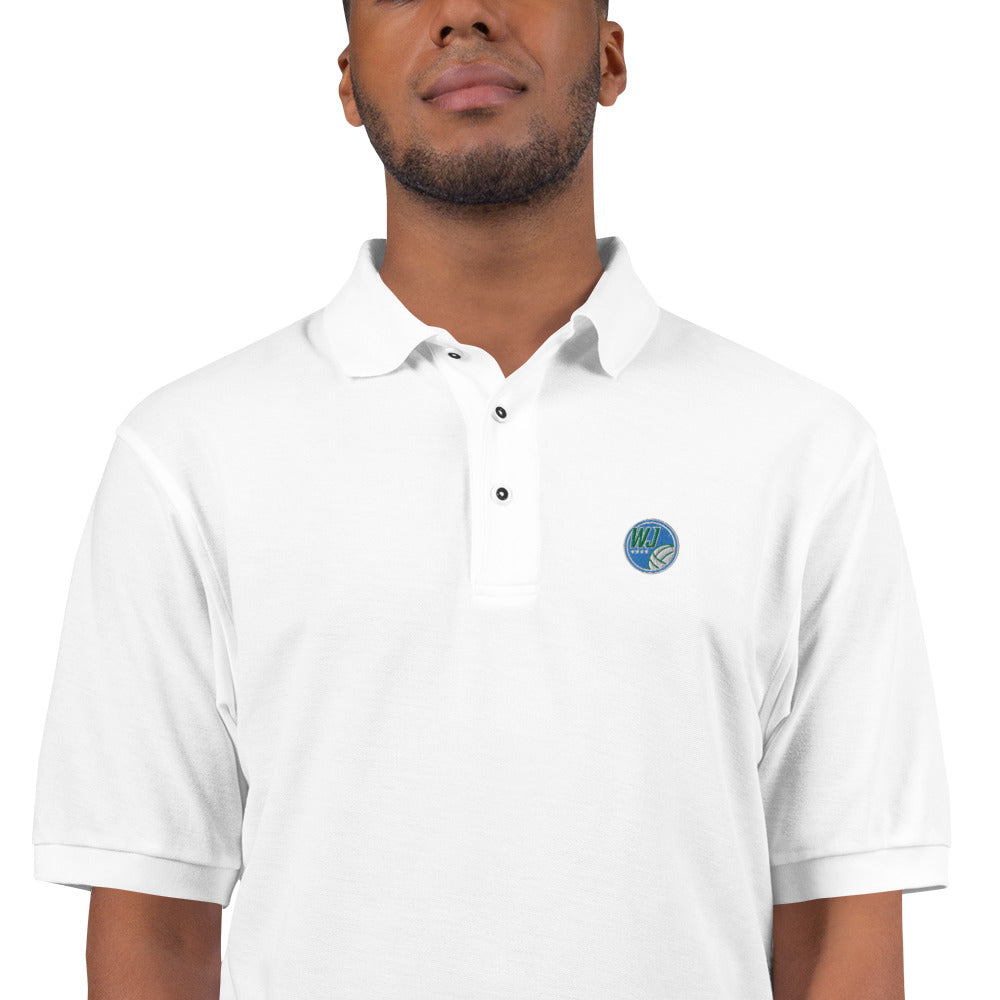 Circle Logo Men's Premium Embroidered  Polo