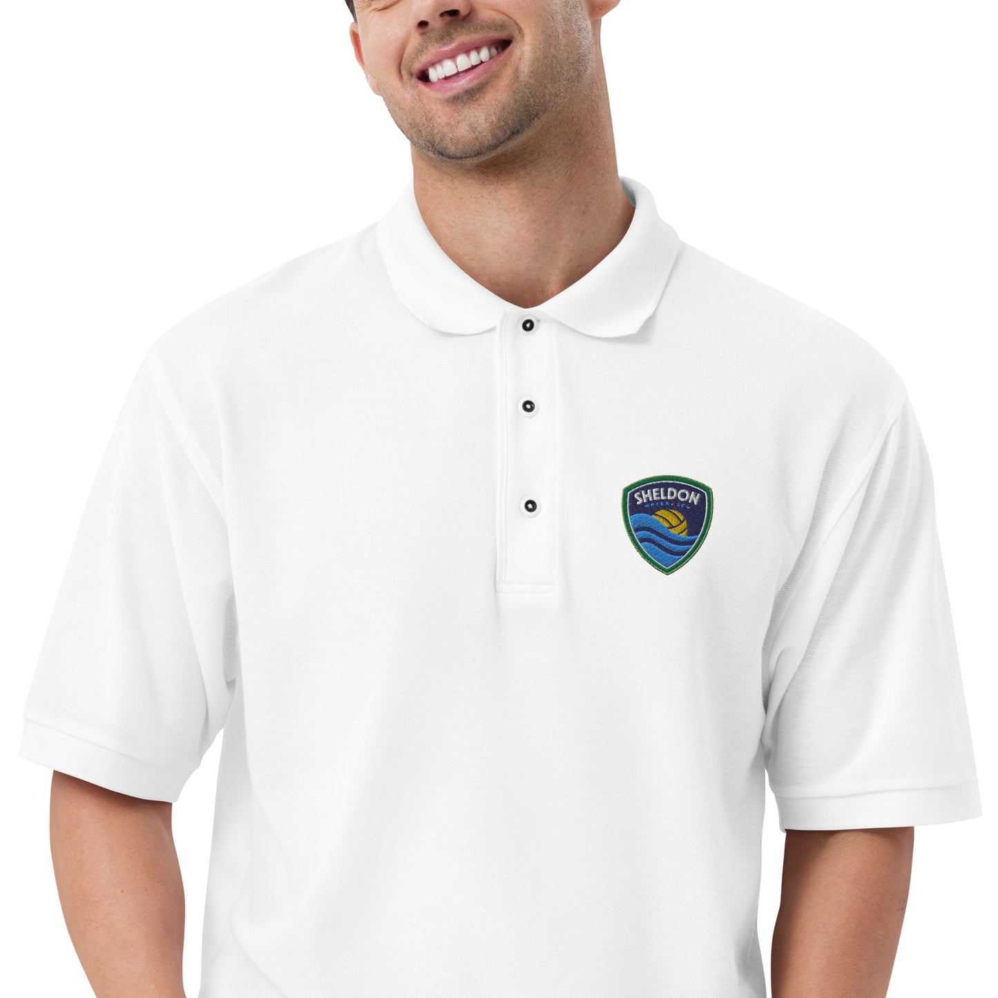 Sheldon Water Polo_Men's Premium Polo_FC_Embroidered