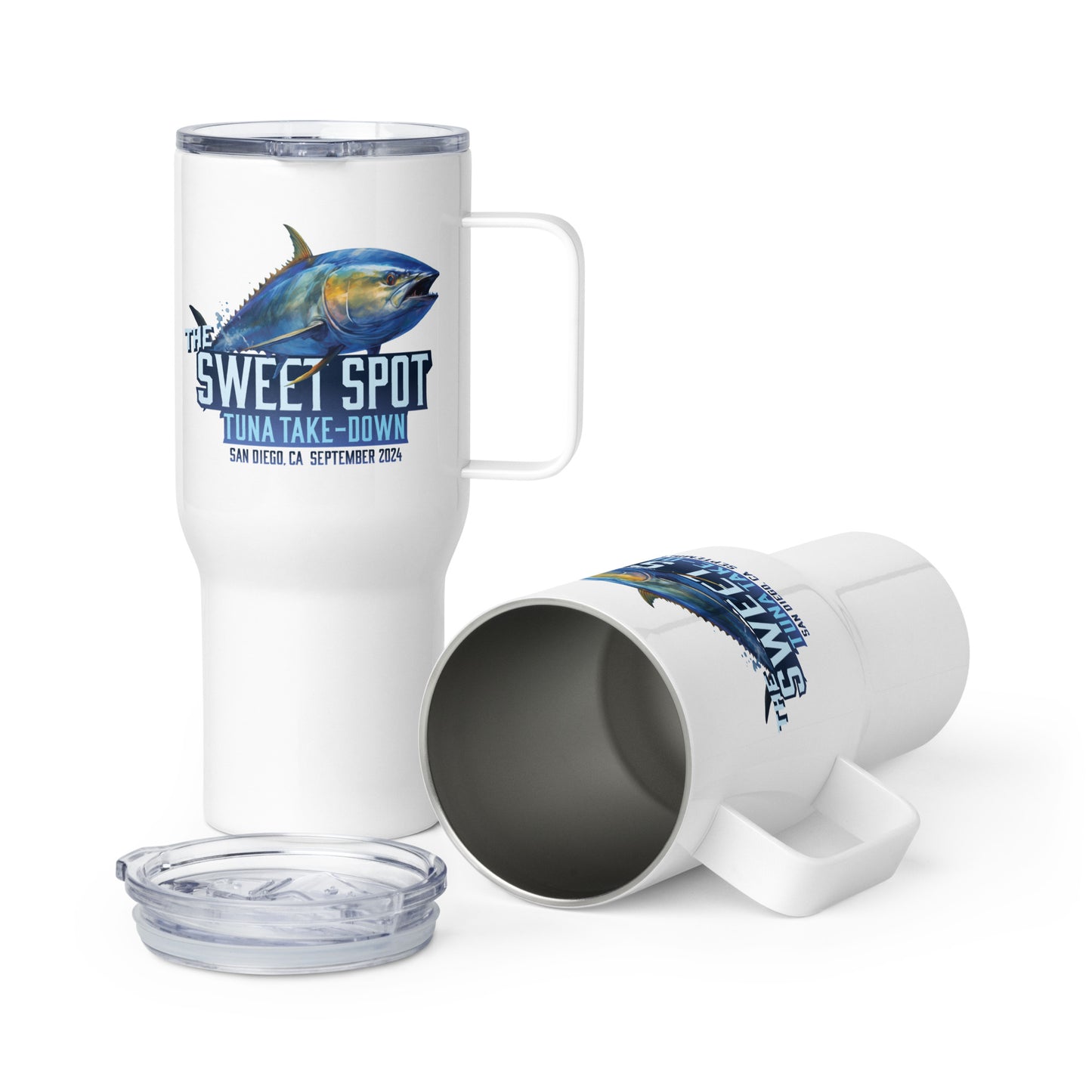 SSGS_Tuna Take-down Travel mug with a handle