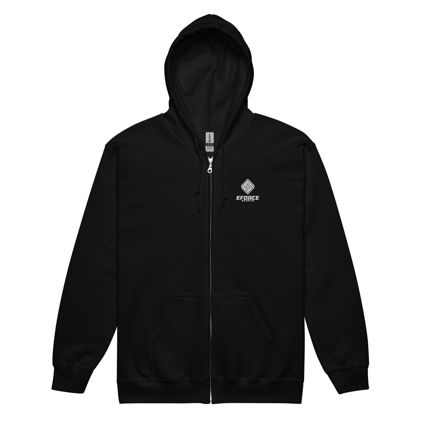 EF_Unisex Zip Hoodie_Full White Logo