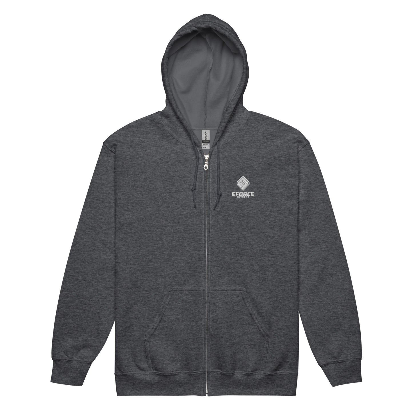 EF_Unisex Zip Hoodie_Full White Logo