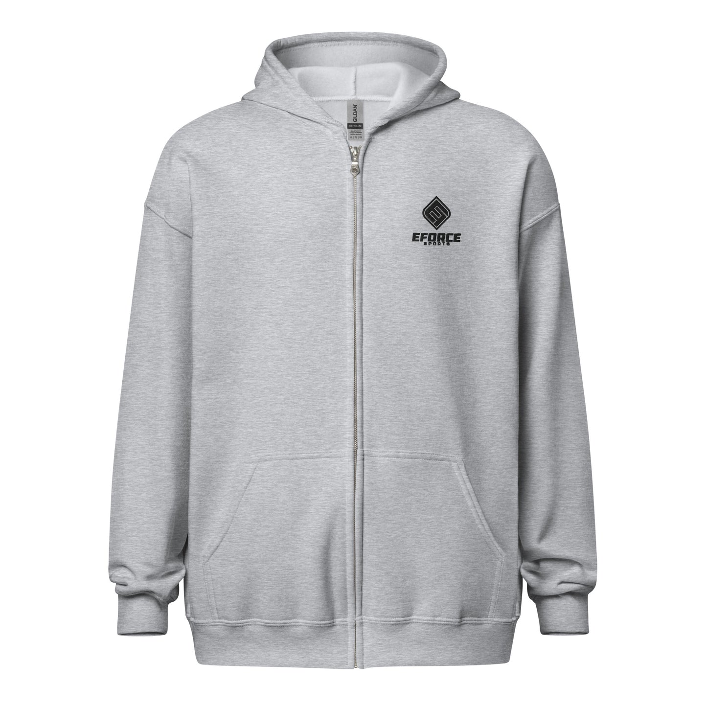 EF_Unisex Zip Hoodie_Full Black Logo