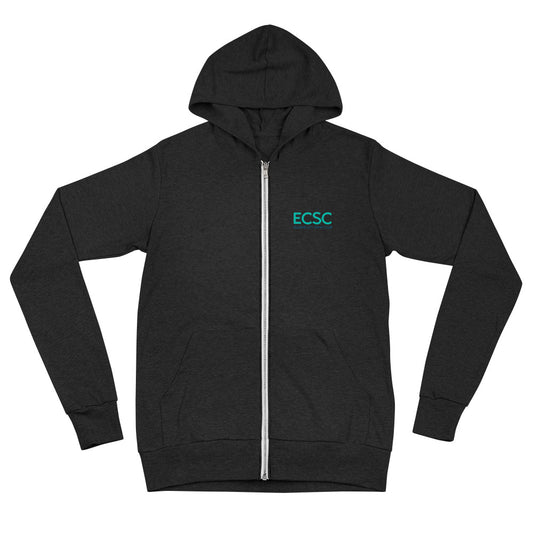 Unisex zip hoodie Front Back Logo