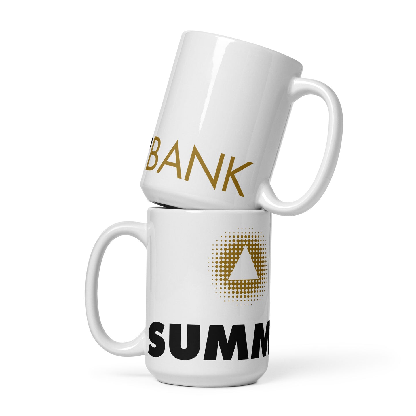 White glossy mug