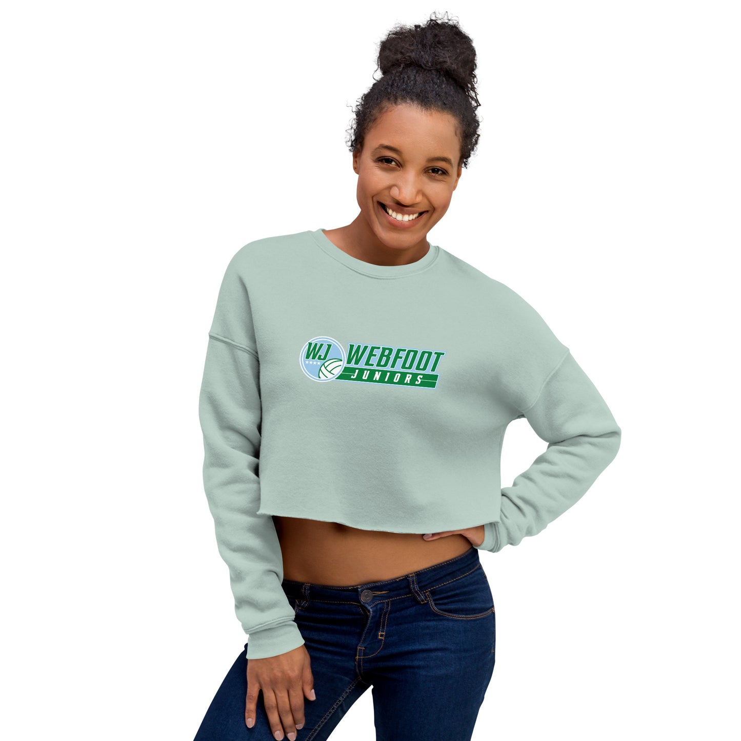 Full Logo Women's Crop Sweatshirt