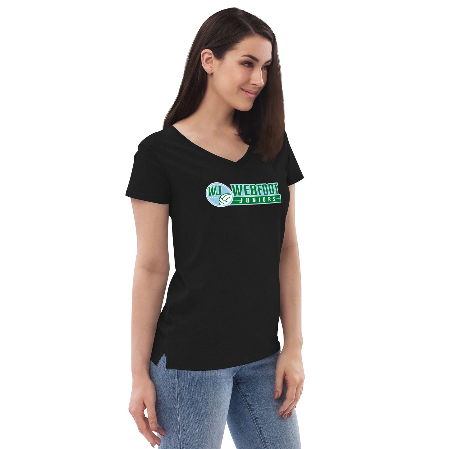 Full Logo Women’s Recycled V-neck