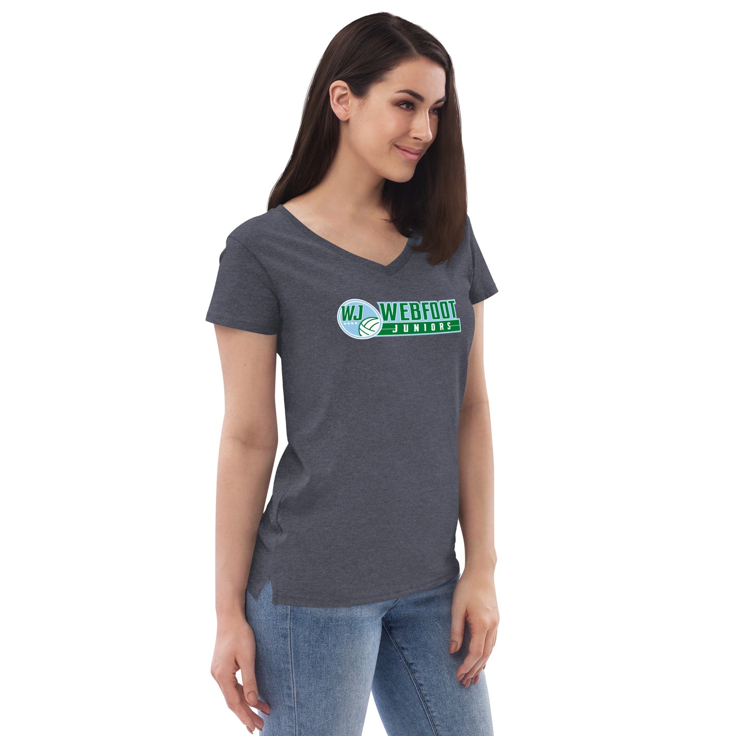 Full Logo Women’s Recycled V-neck