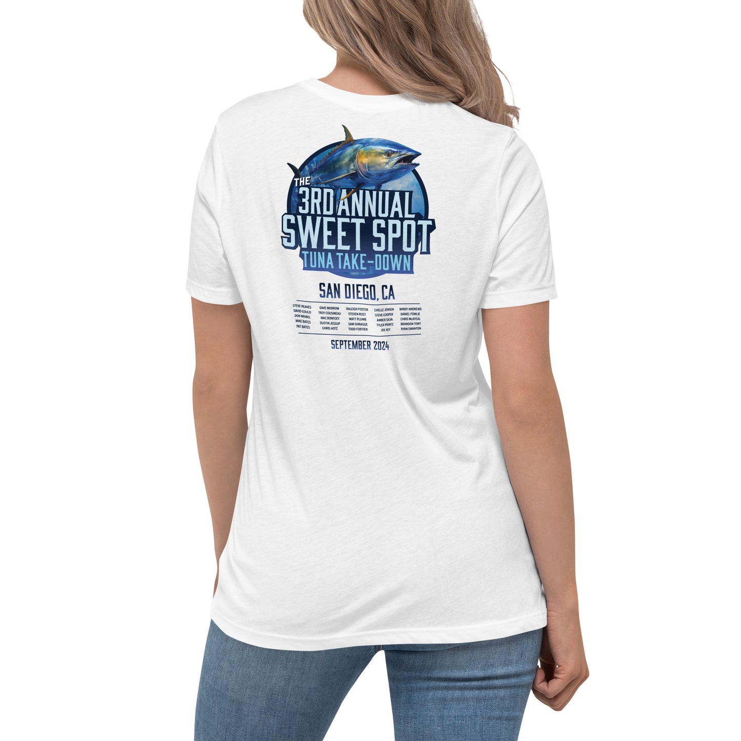 Women's Tuna Take-down Official Logo Relaxed T-Shirt