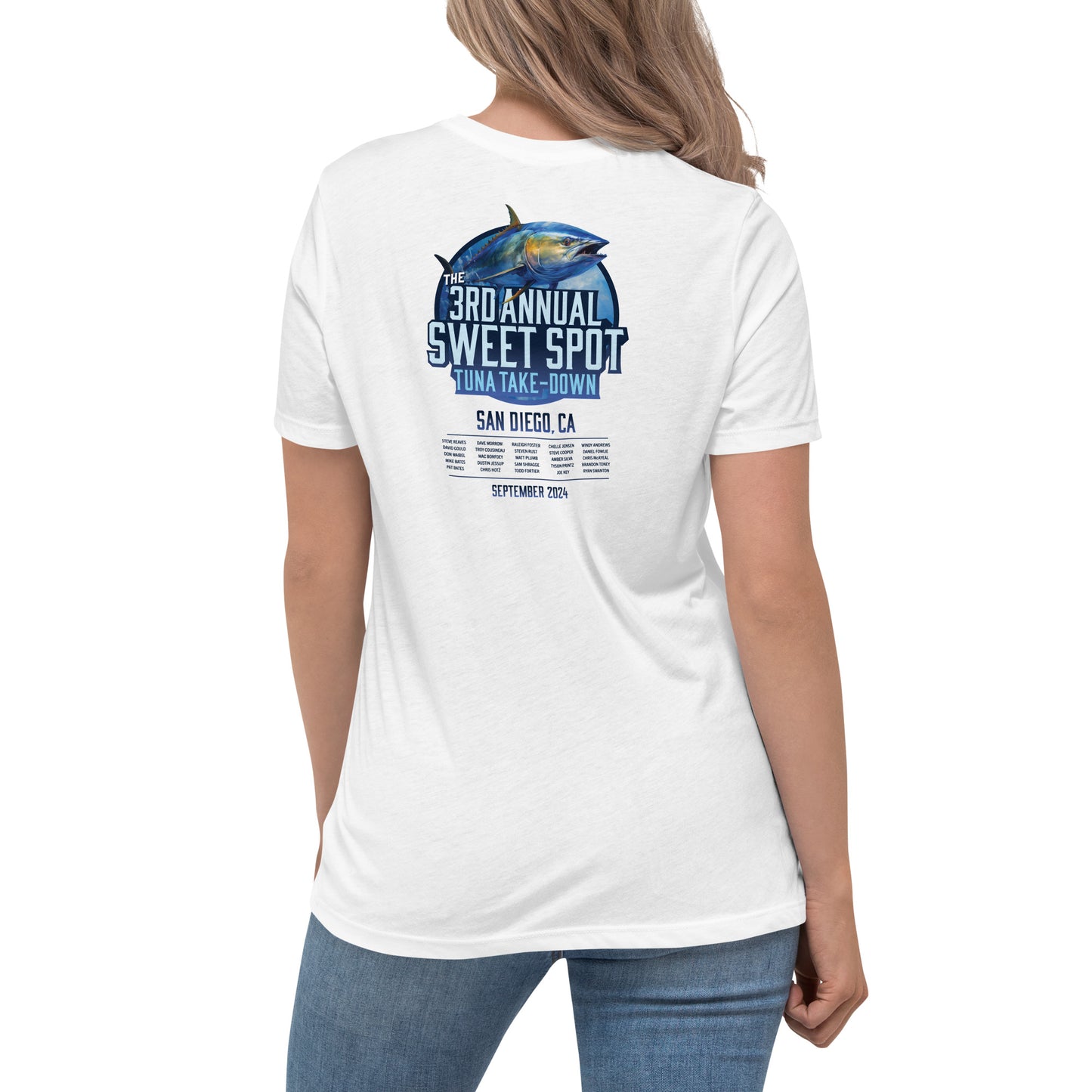 Women's Tuna Take-down Official Logo Relaxed T-Shirt