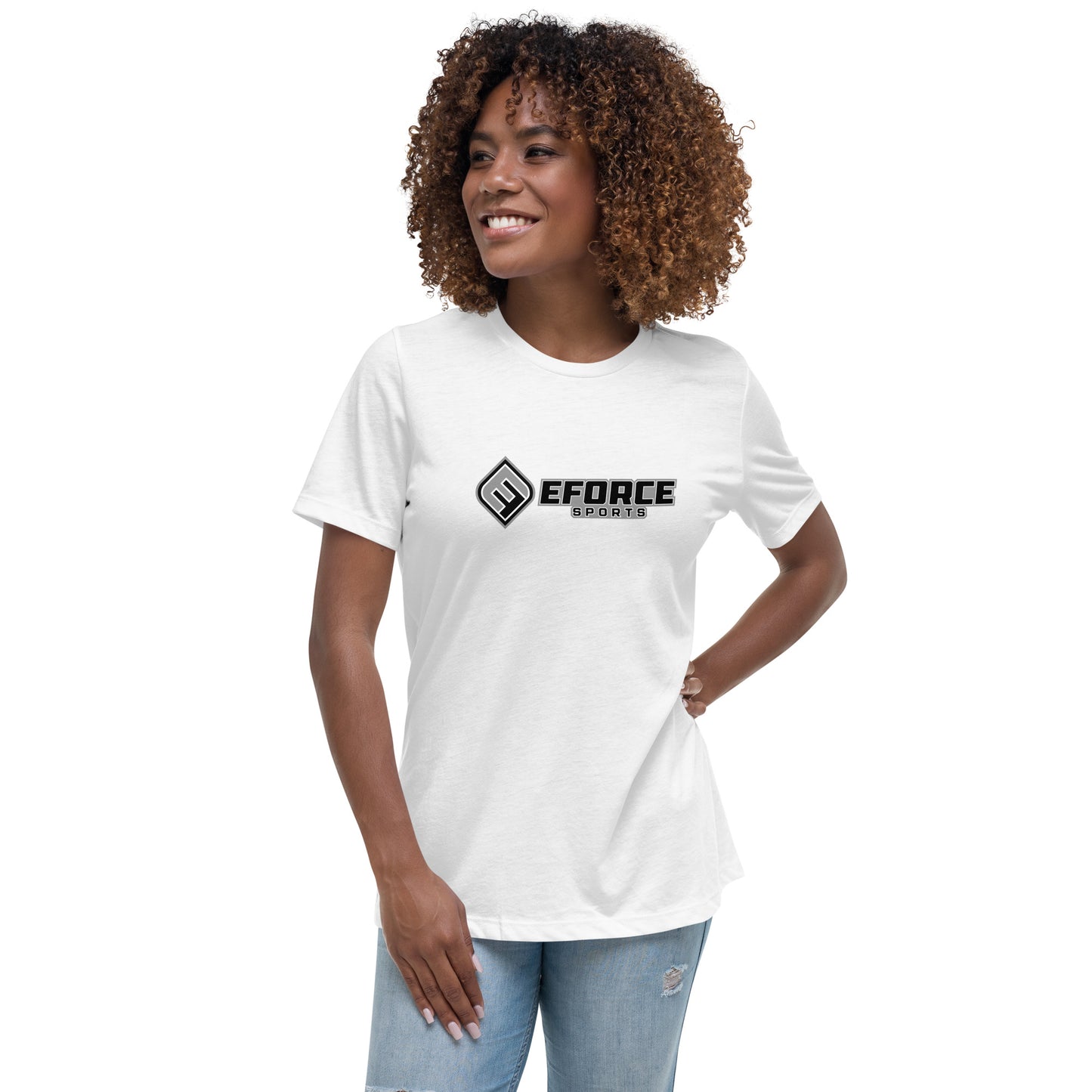 Women's Relaxed T-Shirt_Gray Logo