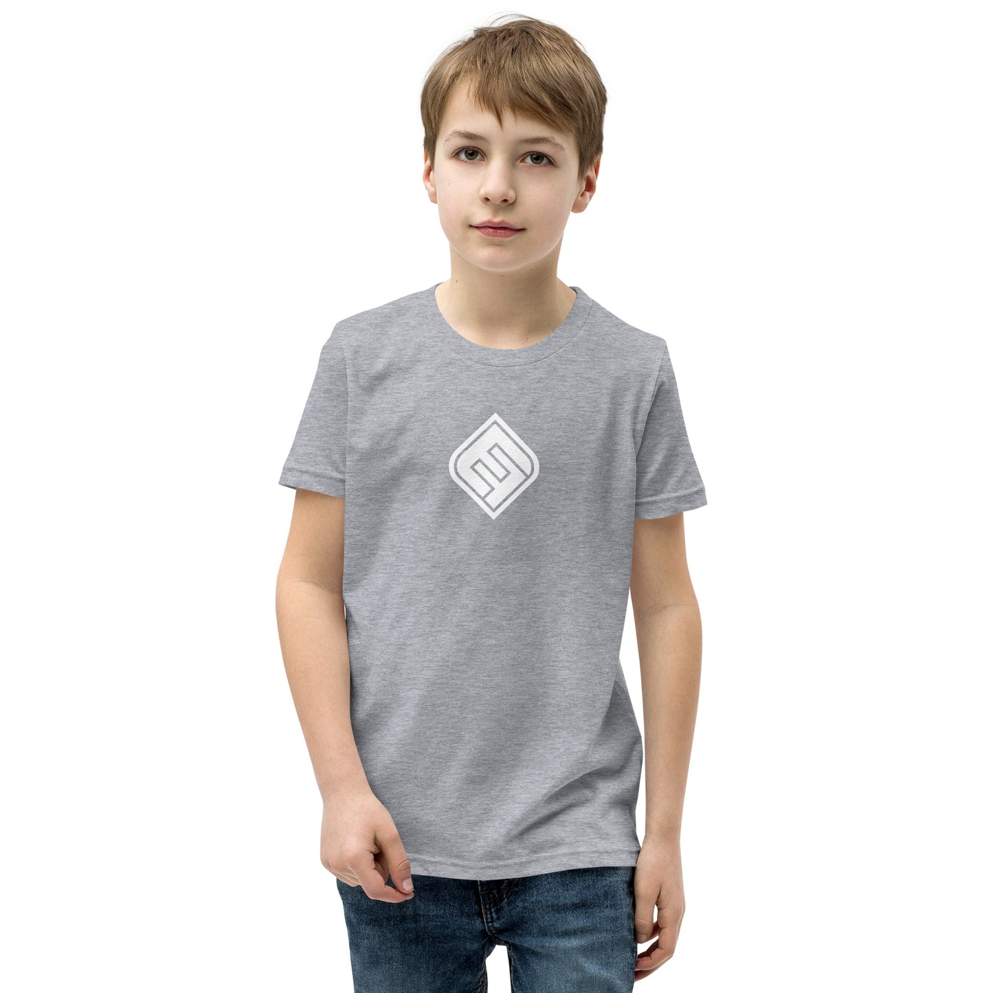 EF_Youth Short Sleeve T-Shirt_White Diamond Logo