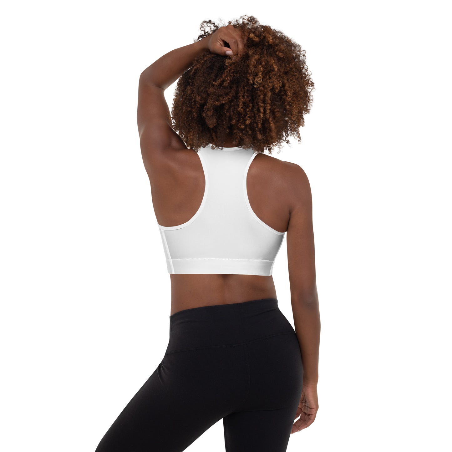 LAGREE Plus Padded Sports Bra Black/White