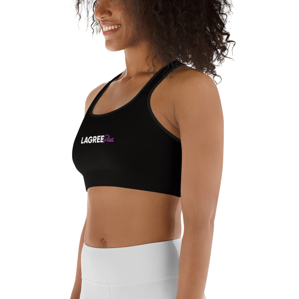 LAGREE Plus Sports bra Black/white