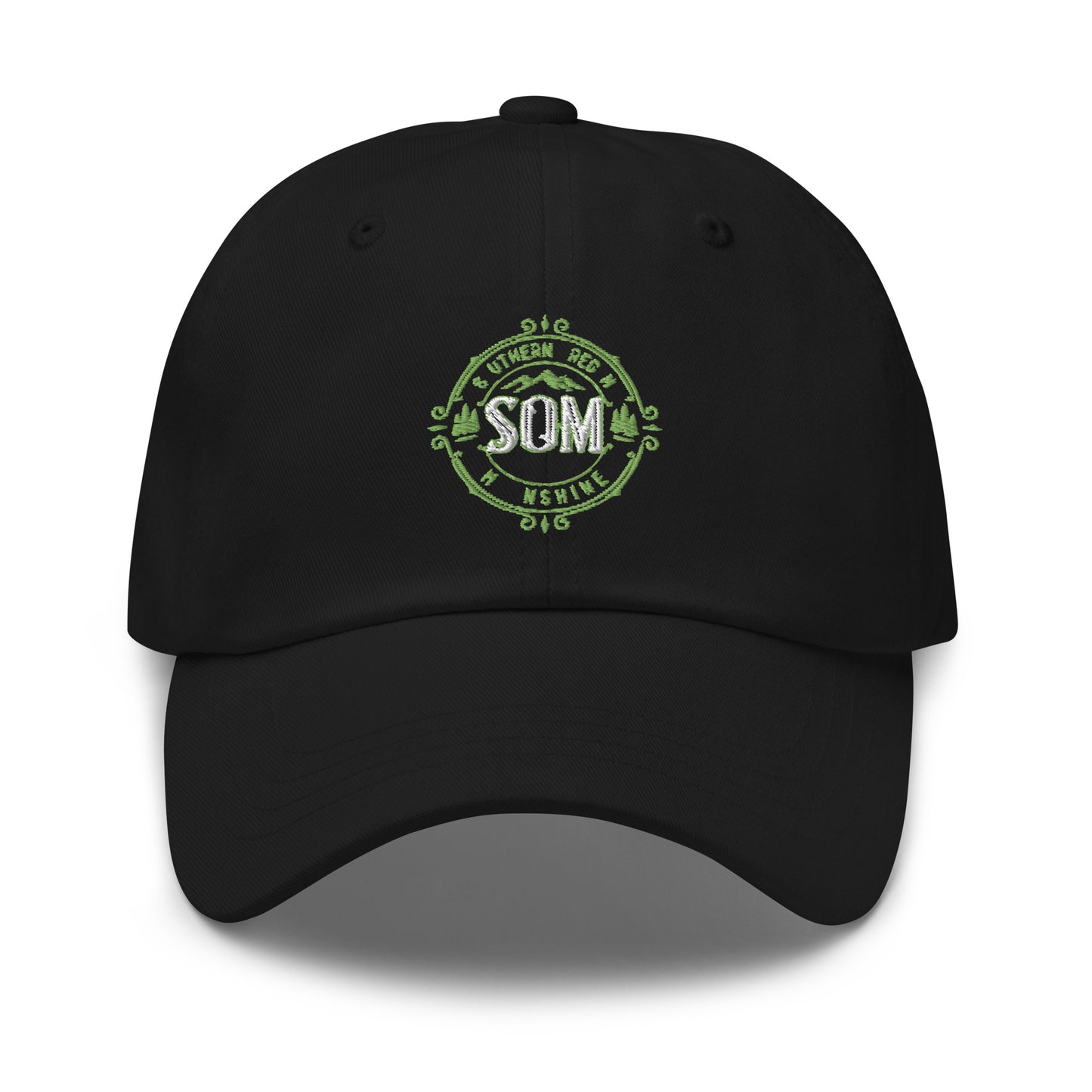 SOM_Dad hat_Embroidered Green Logo