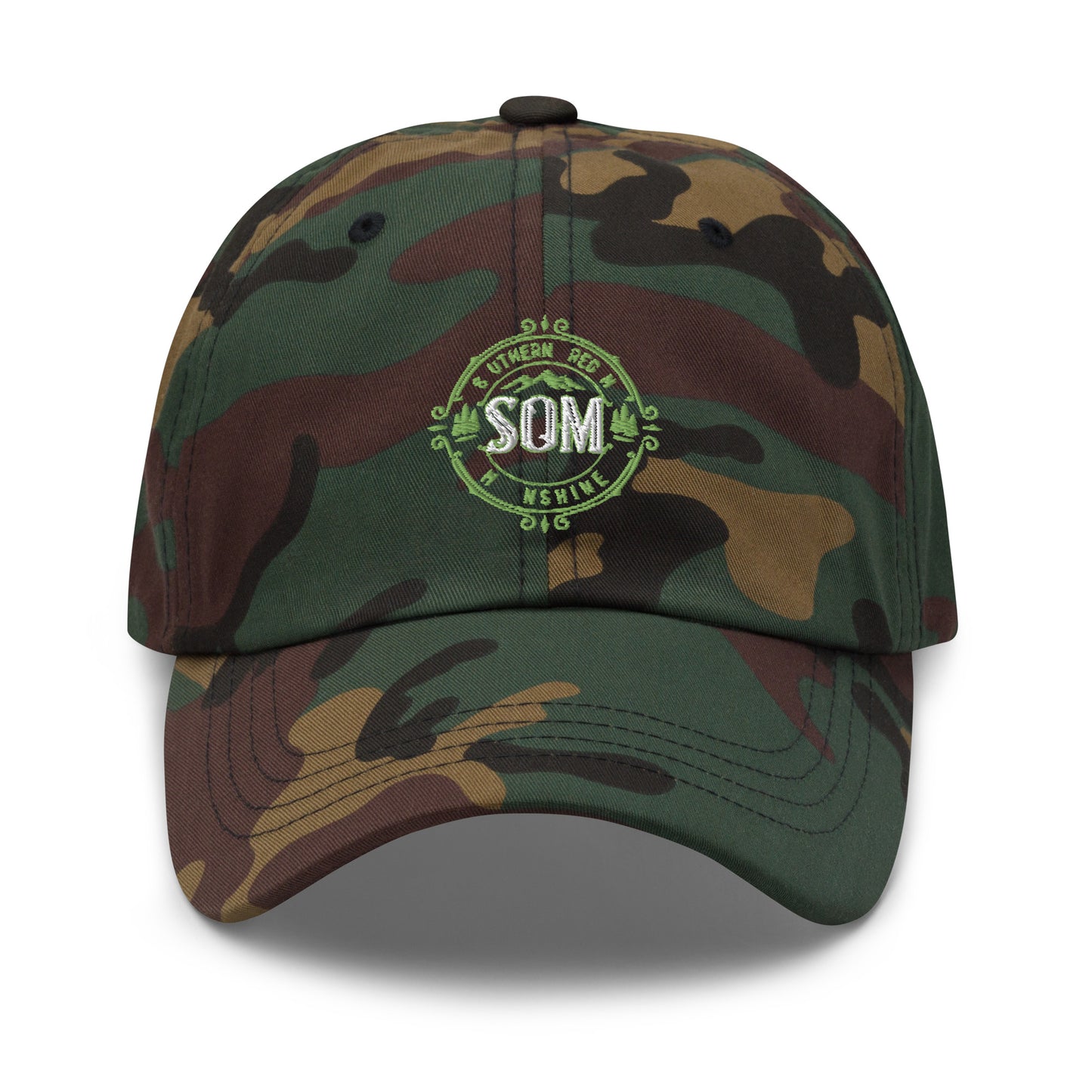 SOM_Dad hat_Embroidered Green Logo