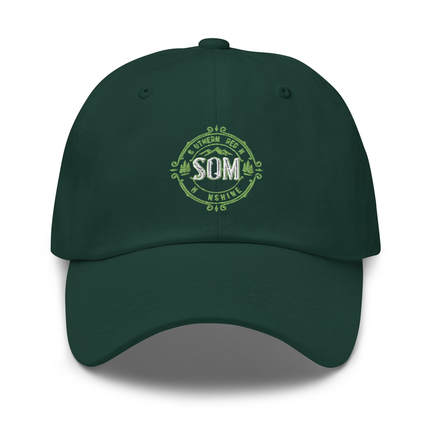 SOM_Dad hat_Embroidered Green Logo