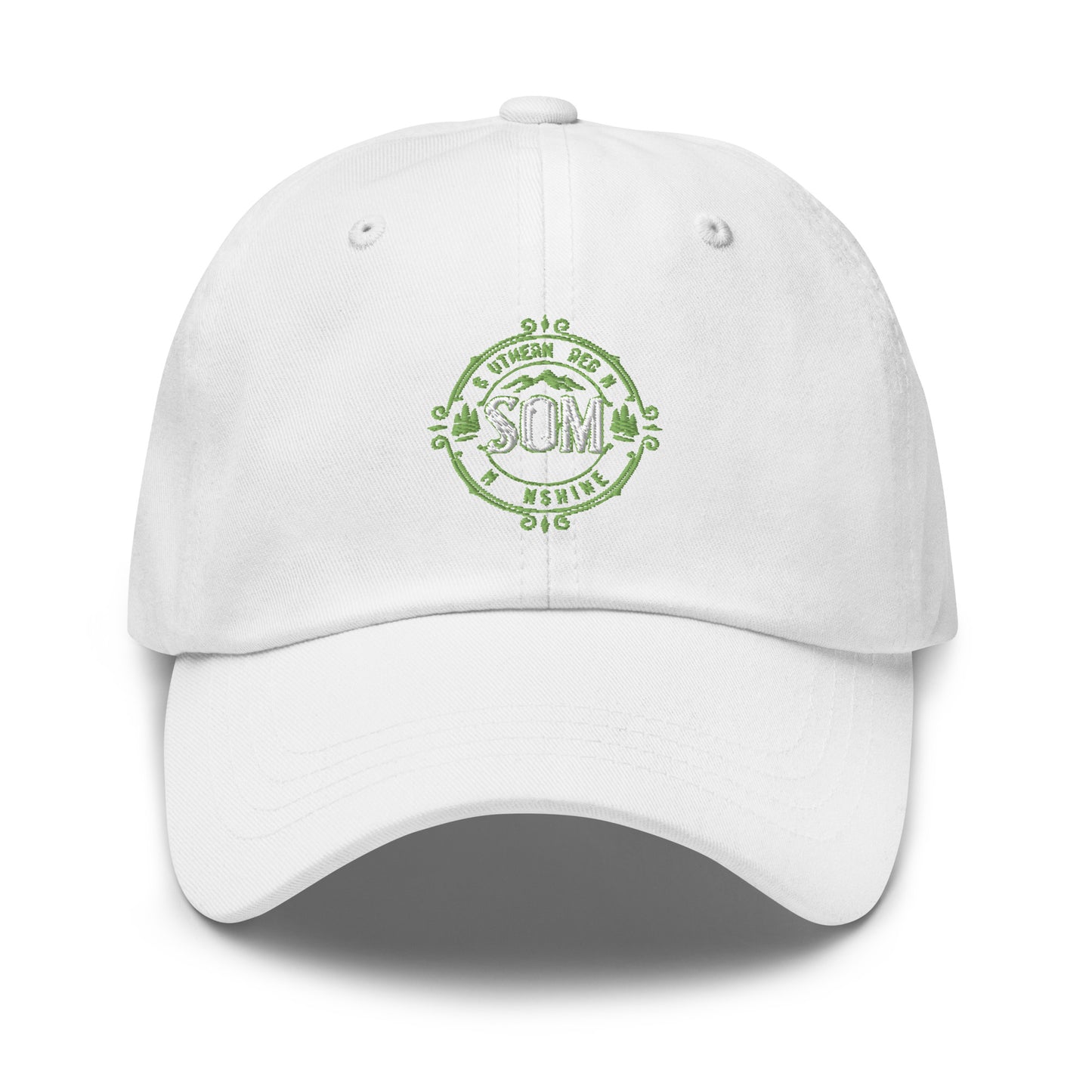 SOM_Dad hat_Embroidered Green Logo