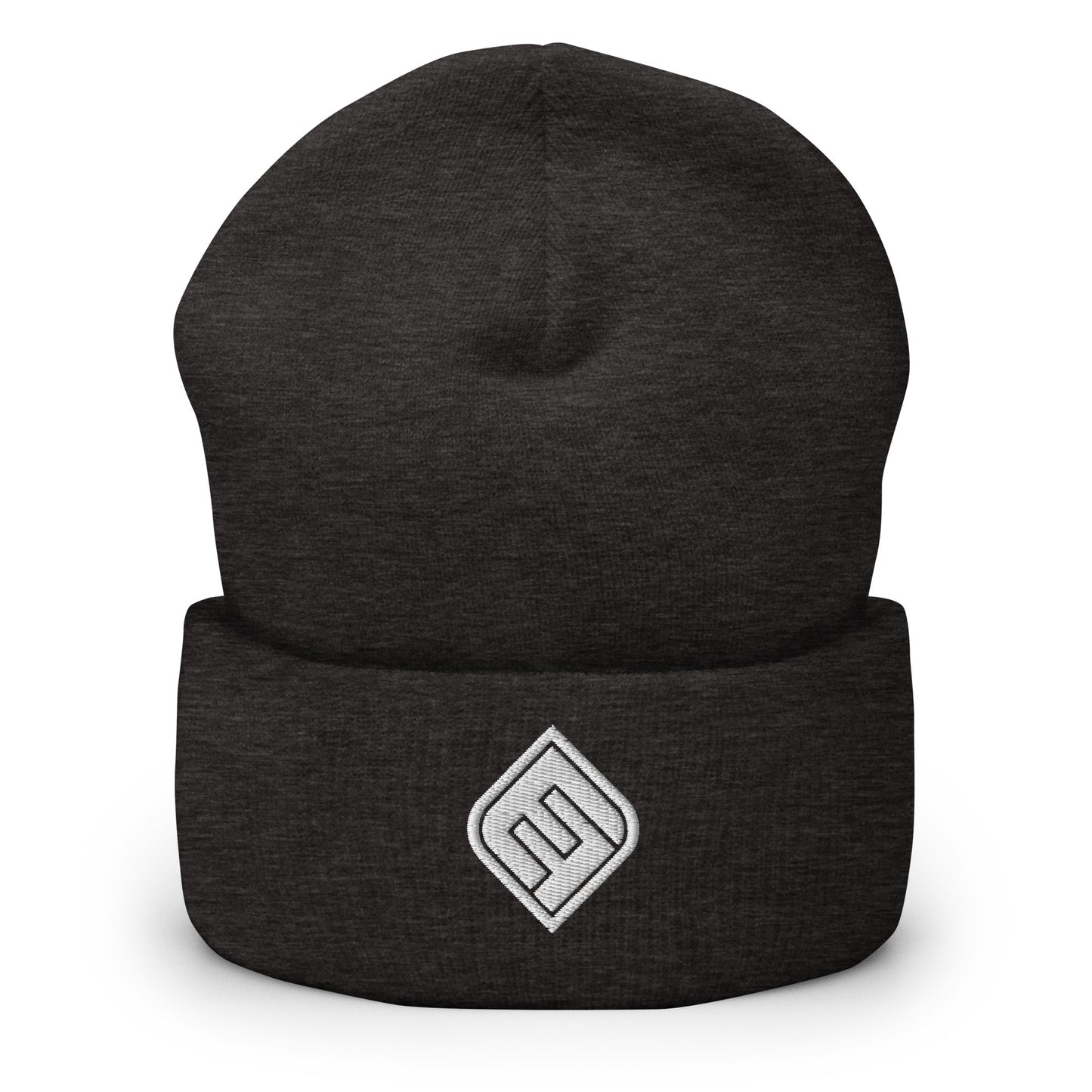 EF_Cuffed Beanie_White Diamond Logo