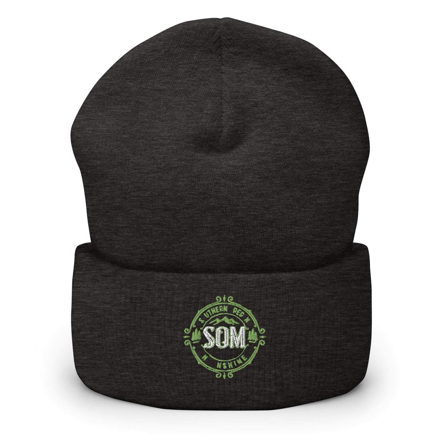 SOM_Cuffed Beanie_Embroidered Green Logo