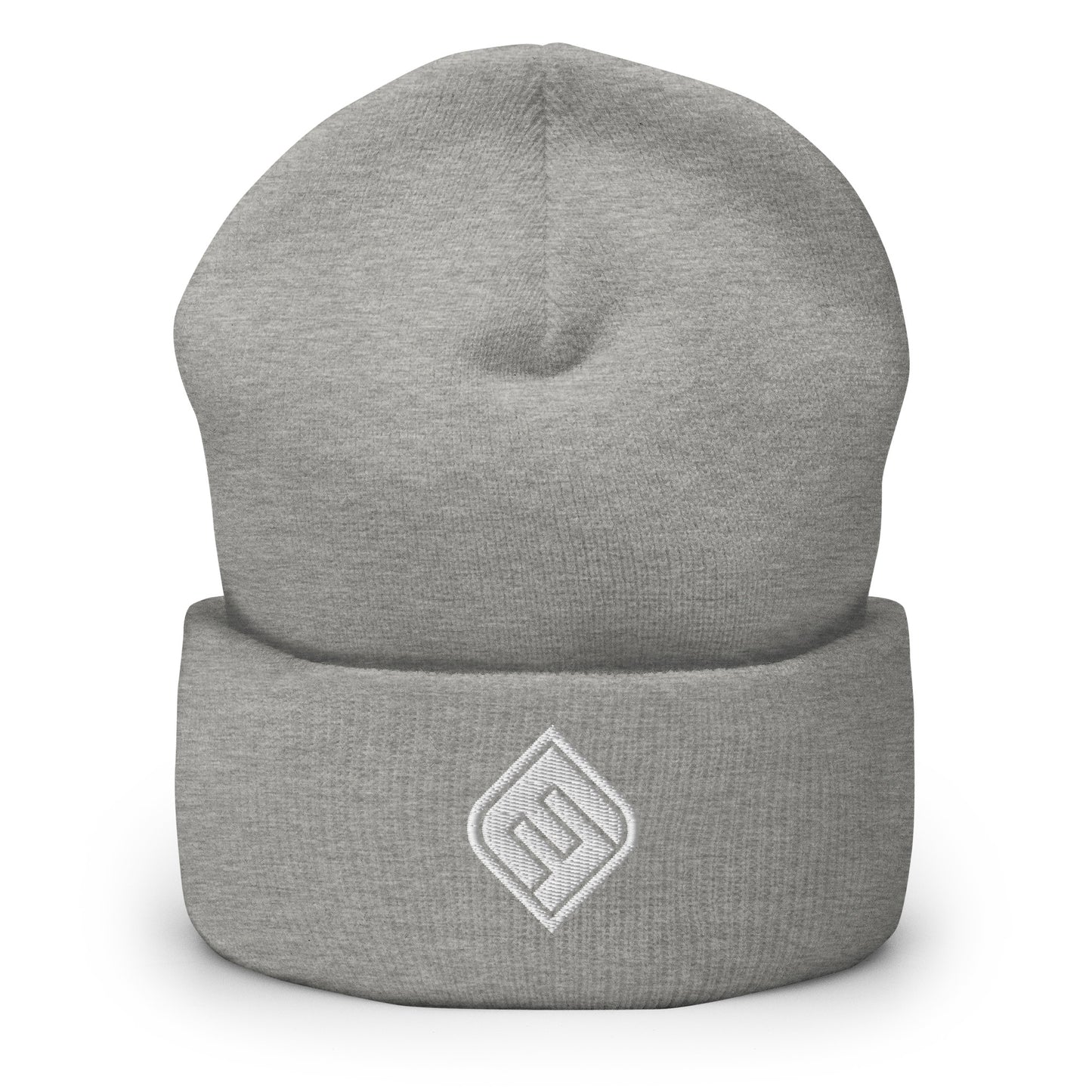 EF_Cuffed Beanie_White Diamond Logo