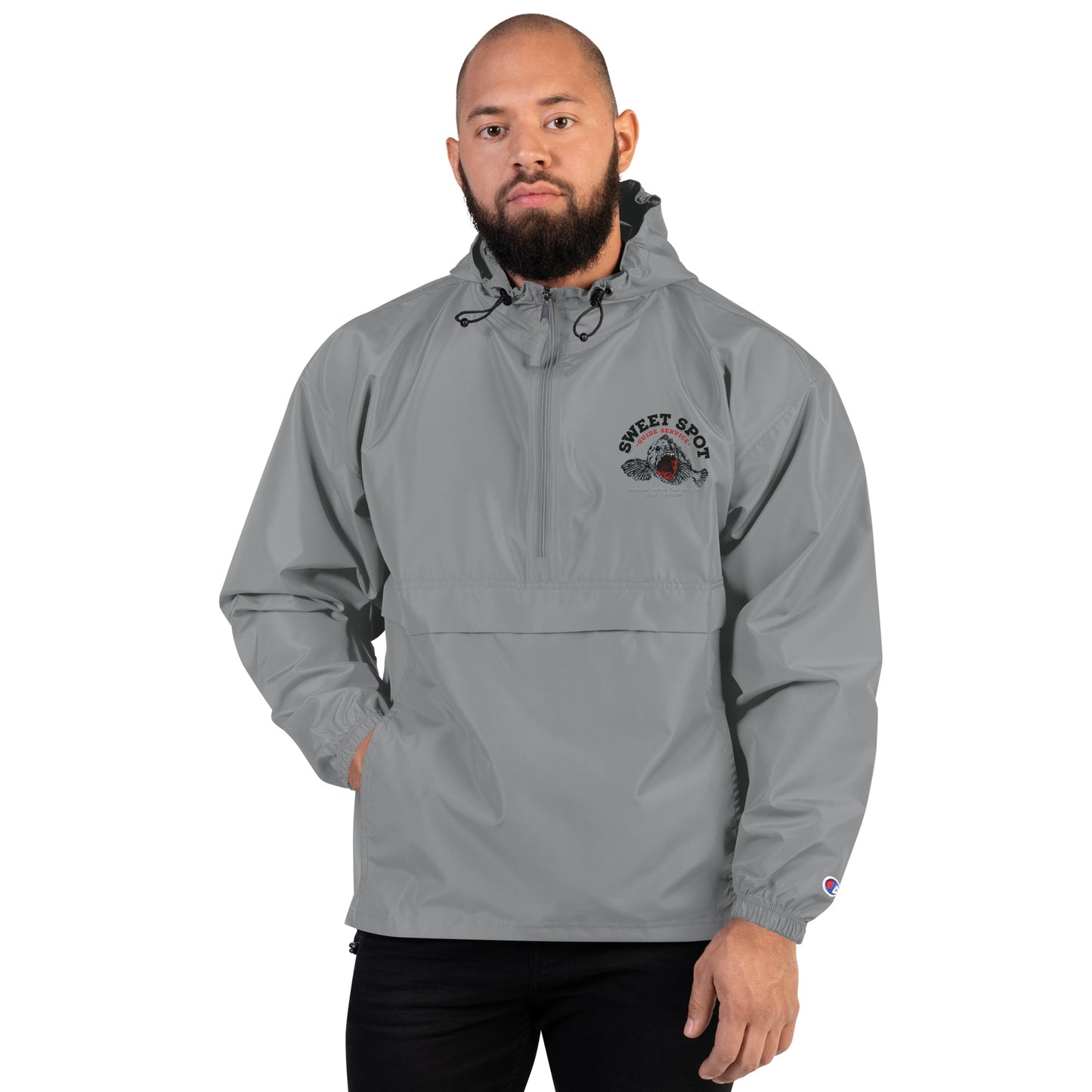 SSGS_Fish Embroidered Champion Packable Jacket