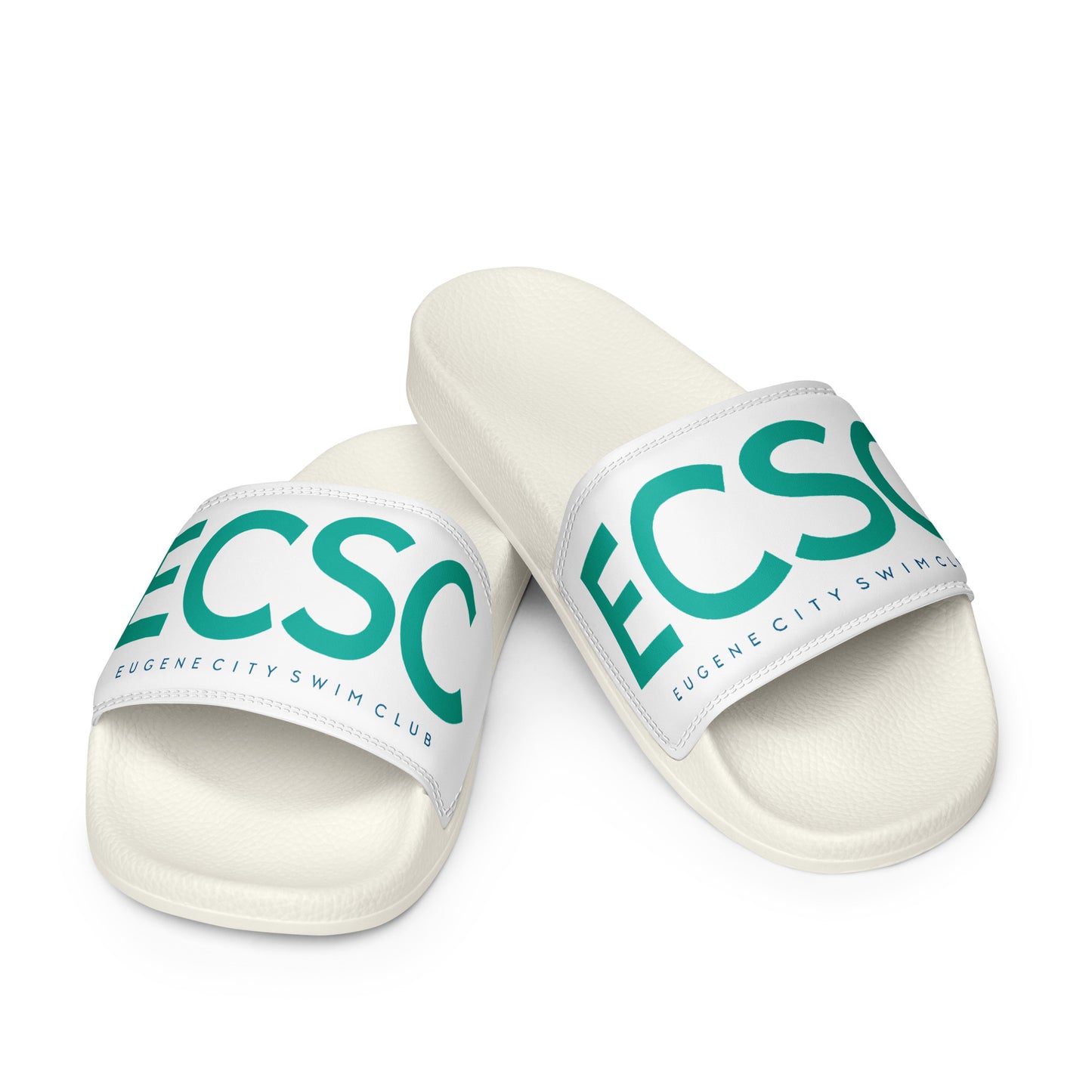 ECSC_Men’s White slides ECSC Logo