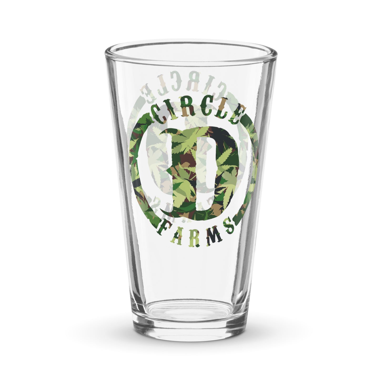 Circle D_Shaker pint glass