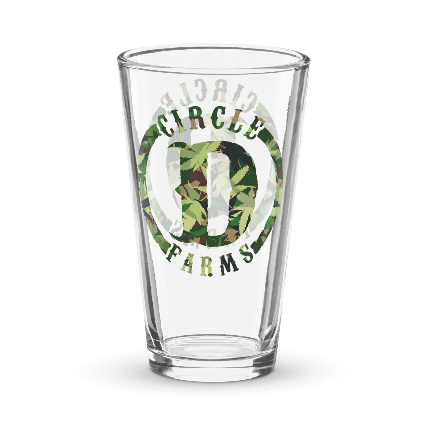 Circle D_Shaker pint glass