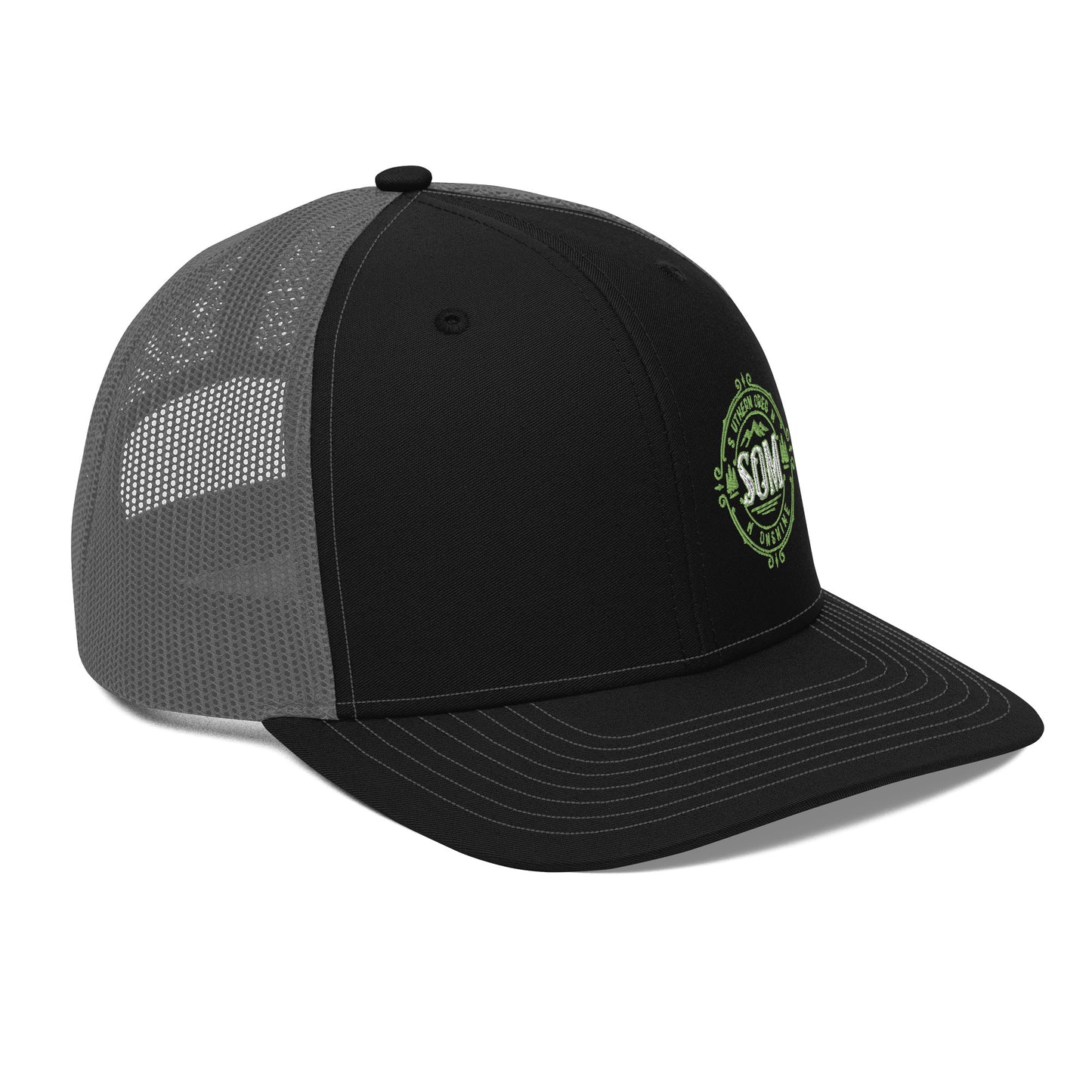 SOM_Trucker Cap_Embroidered Green Logo