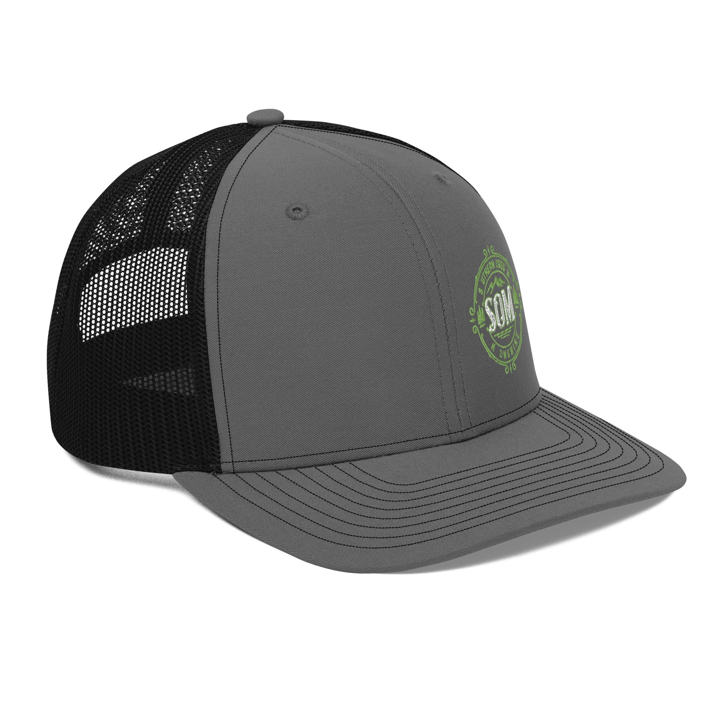 SOM_Trucker Cap_Embroidered Green Logo