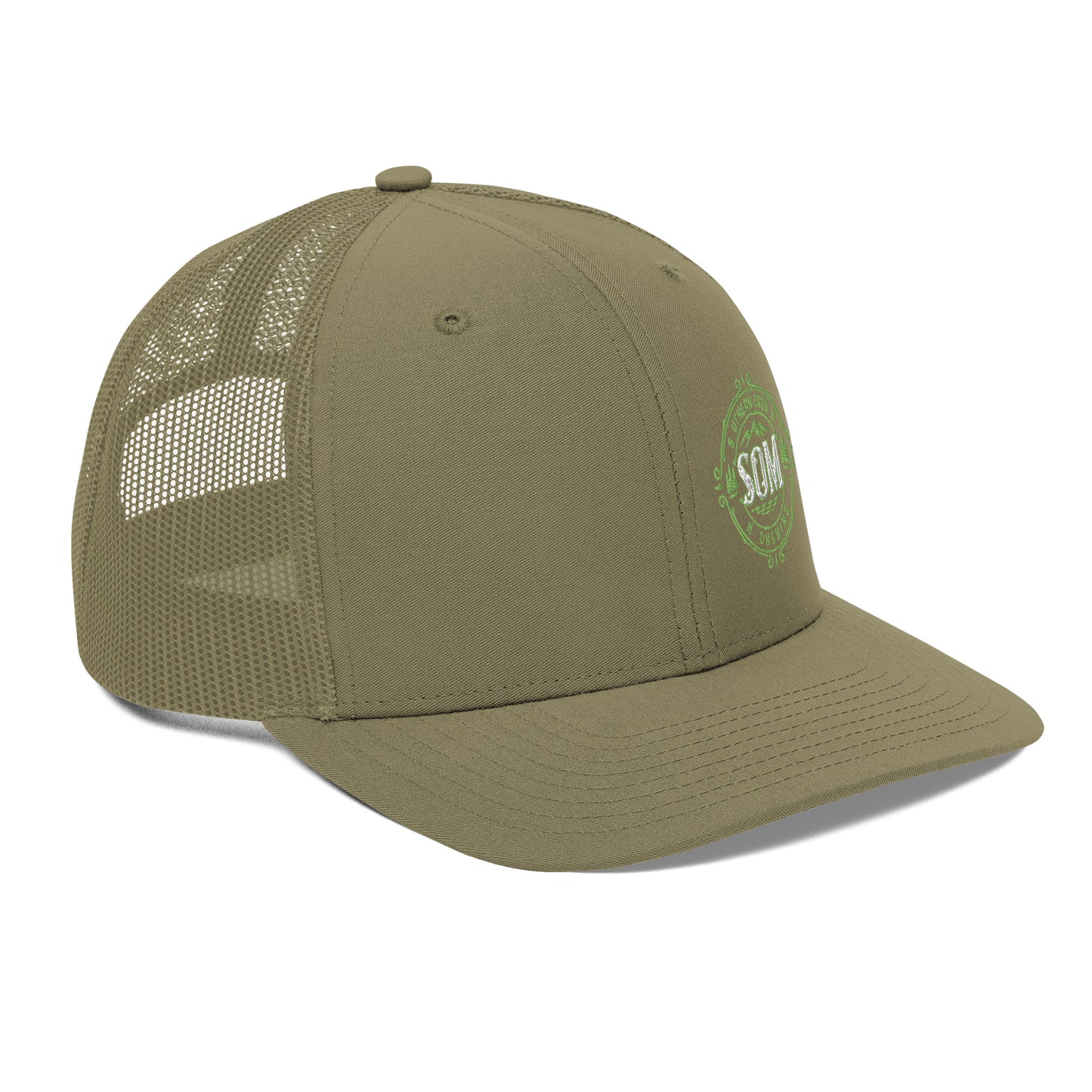 SOM_Trucker Cap_Embroidered Green Logo