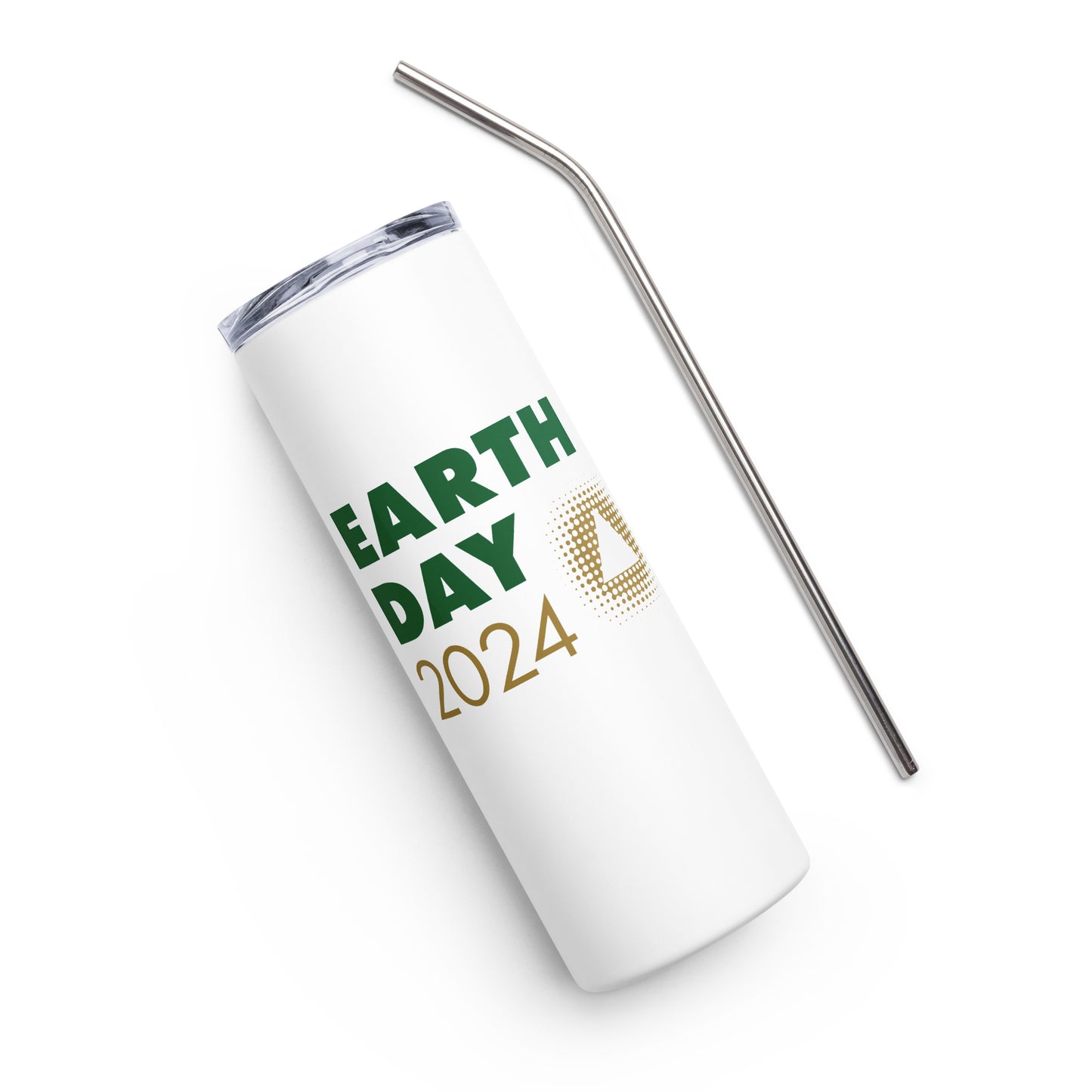 SB_Earth Day Stainless Steel Tumbler White 01