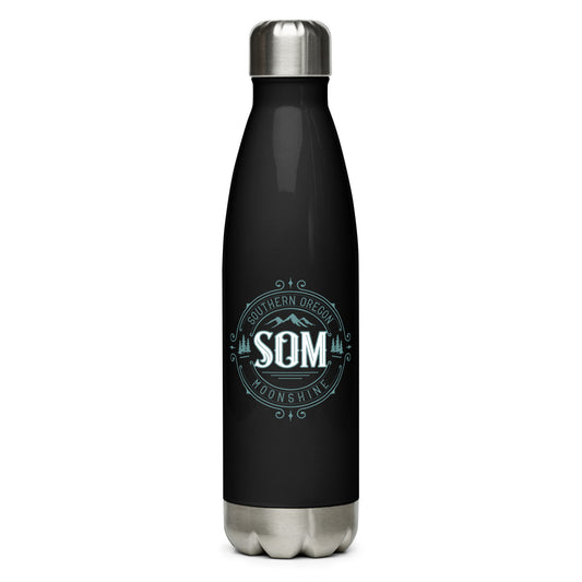 SOM_Stainless steel water bottle_Green Logo