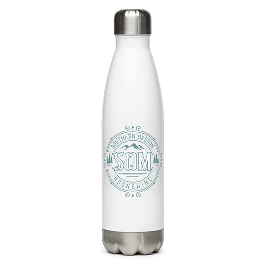 SOM_Stainless steel water bottle_Green Logo