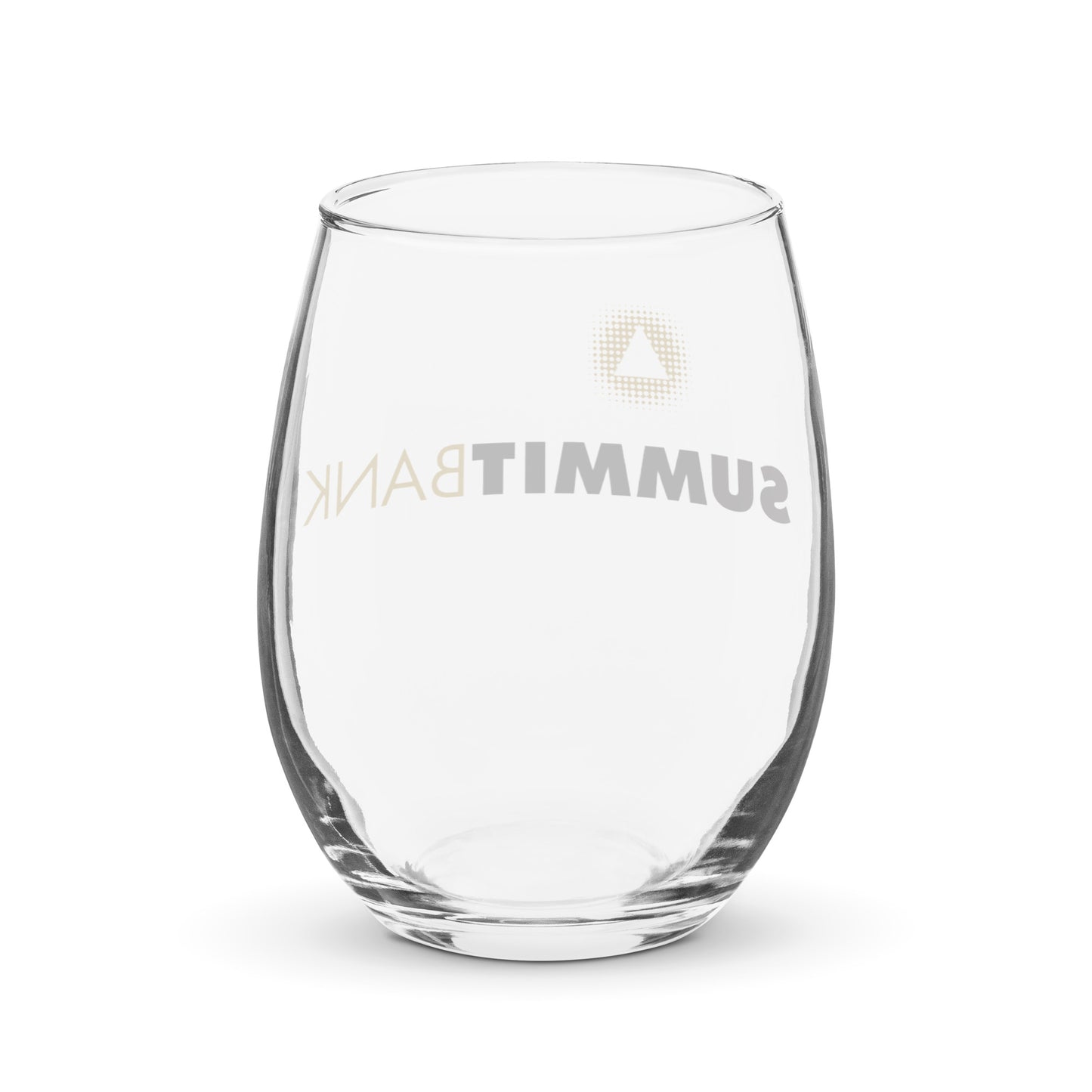 Stemless wine glass