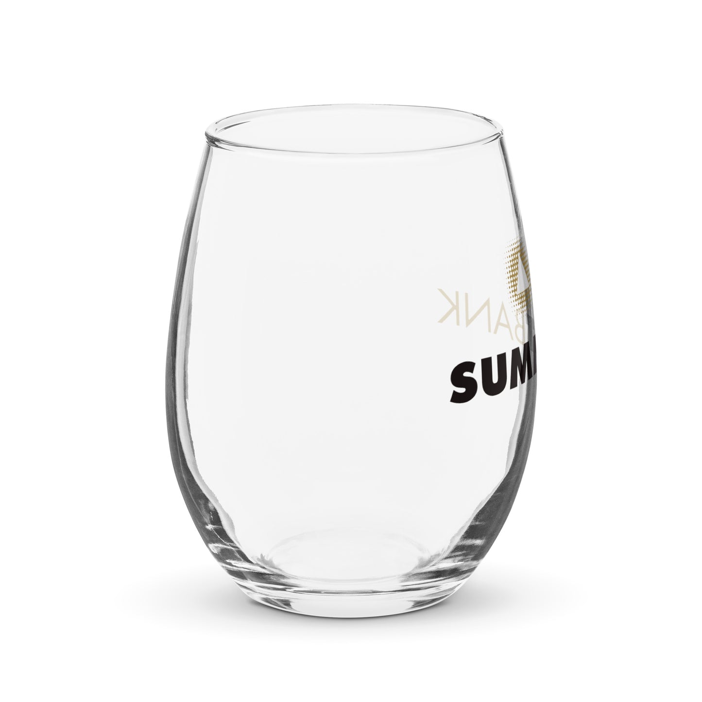 Stemless wine glass