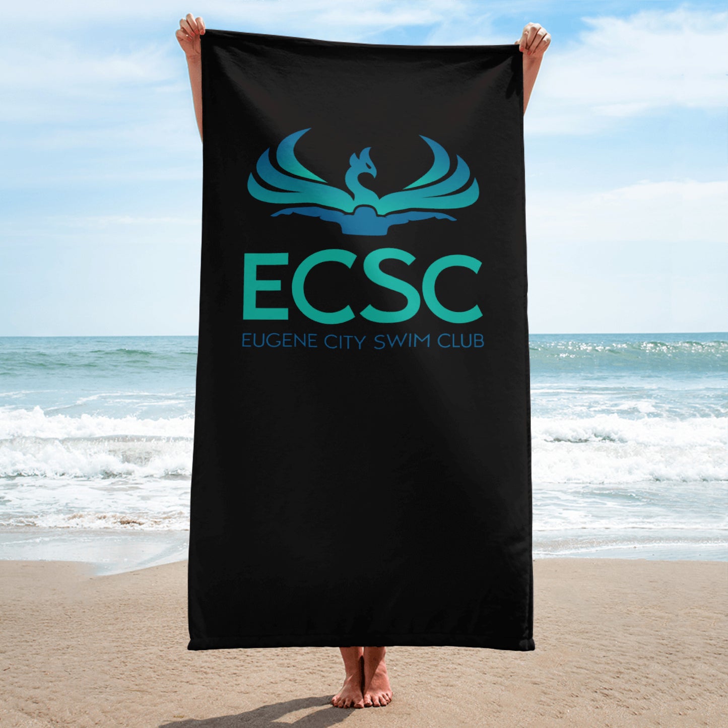 ECSC_Black Towel Full Logo